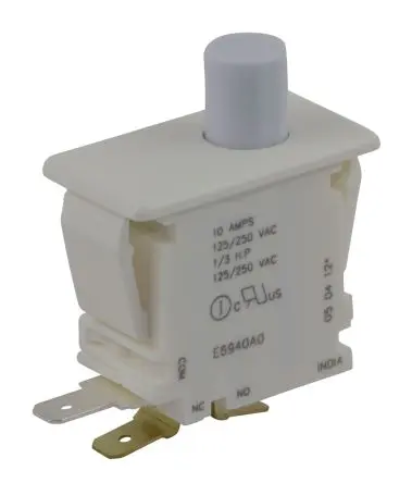 Produktfoto 1 von ZF Türmikroschalter 1-poliger Umschalter Taste 10 A Stecker -40 °C 85 °C