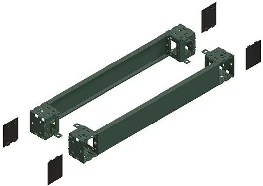 Produktfoto 1 von Schneider Electric PanelSeT Accessoires Stahl Sockel Grau, für Metallgehäuse SF - SM, H. 100 mm, B. 800 mm