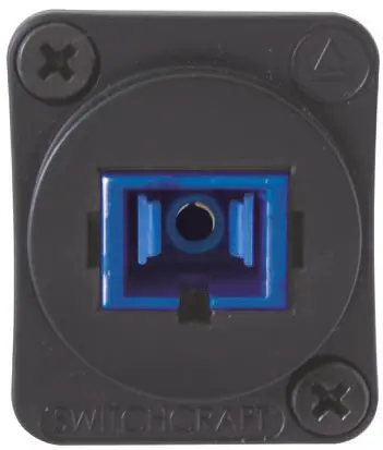 Produktfoto 1 von Switchcraft Gerade Panel Schwarz LWL-Adapter