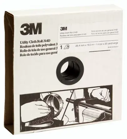 Produktfoto 1 von 3M Schleifpapier, Aluminiumbeschichtet, Fein Grad, Korngröße P120, 25 m 38mm