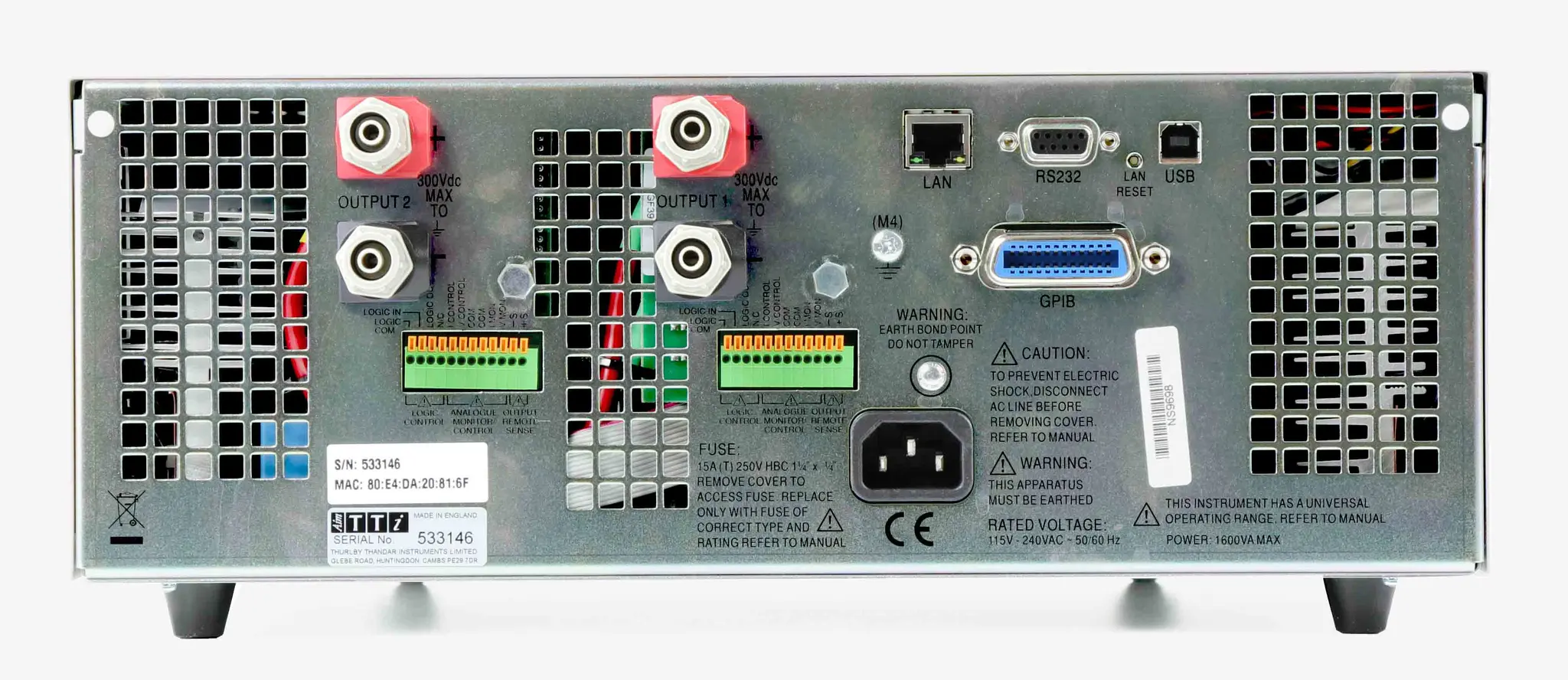 Produktfoto 1 von Aim-TTi QPX600DP 2-Kanal Digital Labornetzgerät 600W, 0 → 80V / 0 → 50A, ISO-kalibriert