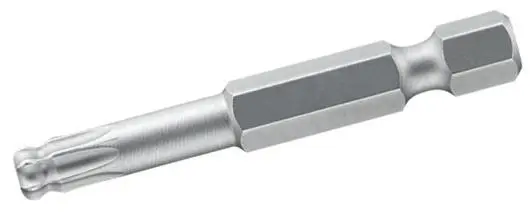 Produktfoto 1 von Wiha 6.35 mm T10 Schraubbit, Innensechsrund Chrom Vanadium Stahl, 1-teilig, 50 mm