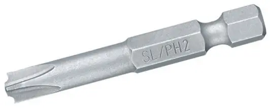 Produktfoto 1 von Wiha E 6.3 (1/4 in) PH1 Plus/Minus Schraubbit Chrom Vanadium Stahl, 1-teilig