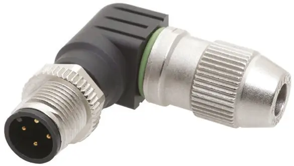 Produktfoto 1 von HARTING Harax M12 15 mm M12 Rundsteckverbinder Stecker 4-polig Stecker 4A Kabel IP65, IP67