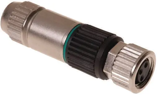 Produktfoto 1 von HARTING HARAX M8 DIN-Buchse Gerade 4-polig, 32 V 4A IP40 Kabel, Schraubbefestigung Stecker