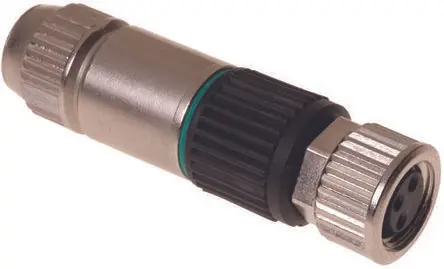 Produktfoto 1 von HARTING HARAX M8 DIN-Buchse Gerade 4-polig, 32V 4A IP67 Kabel, Schraubbefestigung Buchse