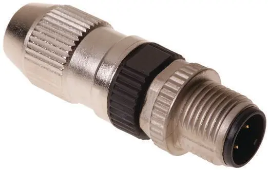 HARTING Harax M12 M12 M12 Rundsteckverbinder Stecker 3-polig Stecker 4A Kabel IP65, IP40