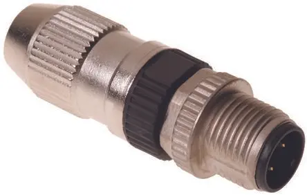 Produktfoto 1 von HARTING Harax M12 M12 M12 Rundsteckverbinder Stecker 3-polig Stecker 4A Kabel IP65, IP67