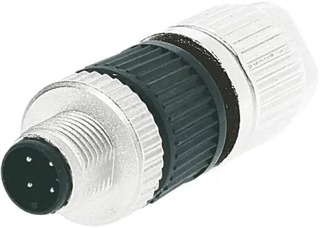 Produktfoto 1 von HARTING Harax M12 20.5 mm M12 Rundsteckverbinder Stecker 4-polig Stecker 6A Kabel IP65, IP40