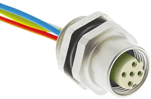 Produktfoto 1 von HARTING 21033, 4-polig Sensor-Betätigungselementkabel, M12 Buchse 4 / Freies Ende Nicht abgeschlossen, Länge 500 mm