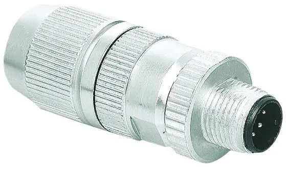 Produktfoto 1 von HARTING Harax M12 19.5 mm M12 Rundsteckverbinder Stecker 4-polig Stecker 4A Kabel IP65, IP40
