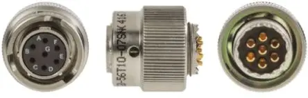 Produktfoto 1 von Amphenol Limited, 62 GB Nickel Eisen Legierung MIL-Spec Rundsteckverbinder Gerade, 7-polig, 500 V ac, 700V dc, Kabel,