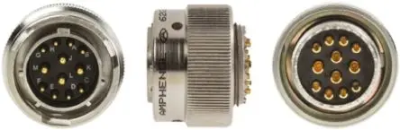 Amphenol Limited, 62 GB Nickel Eisen Legierung MIL-Spec Rundsteckverbinder Gerade, 12-polig, 500 V ac, 700V dc, Kabel,