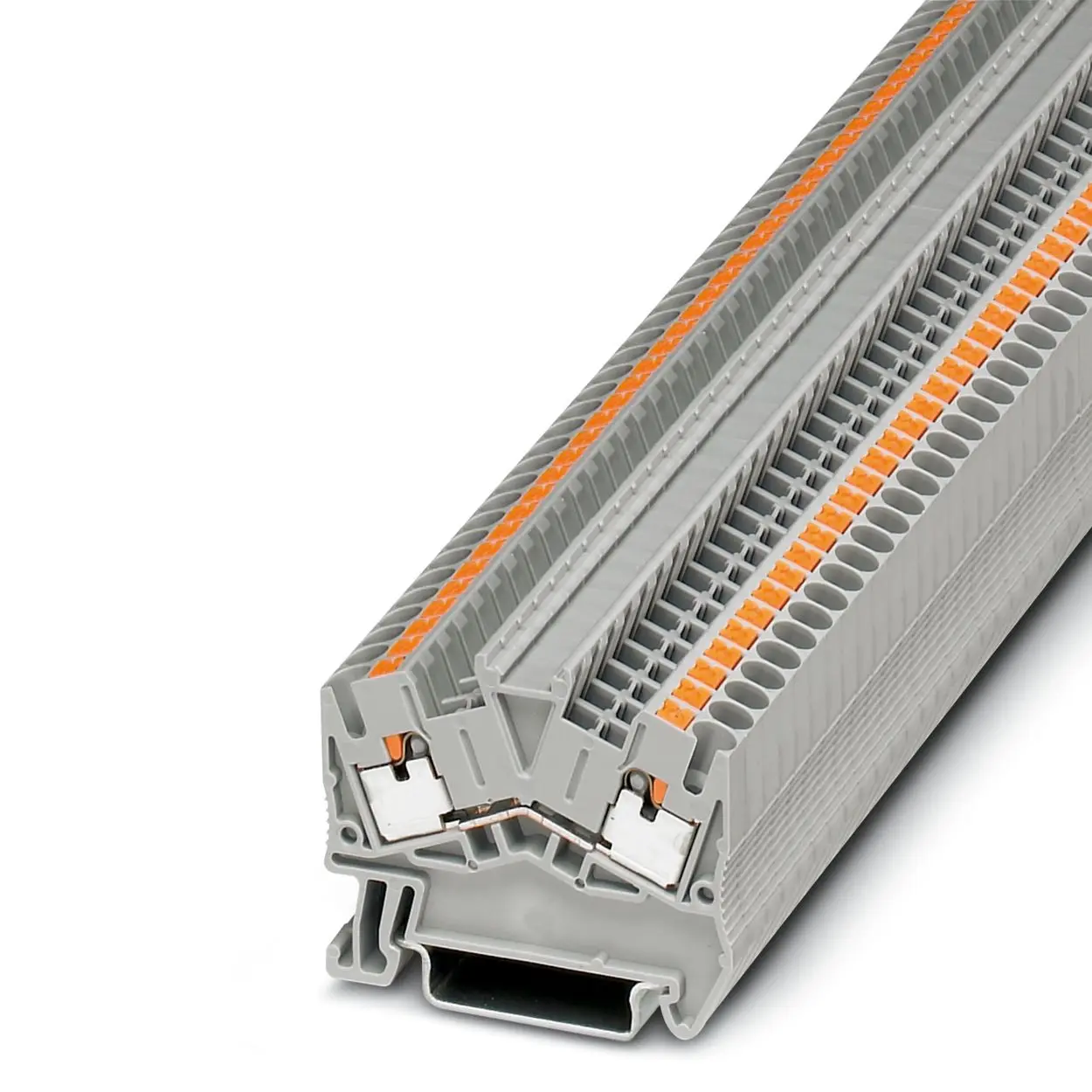 Produktfoto 1 von Phoenix Contact PTS 2.5 Anschlussklemmenblock für Durchkontaktierung 1 Grau, 0.14 to 4 mm², 800 V Einsteck-Anschluss