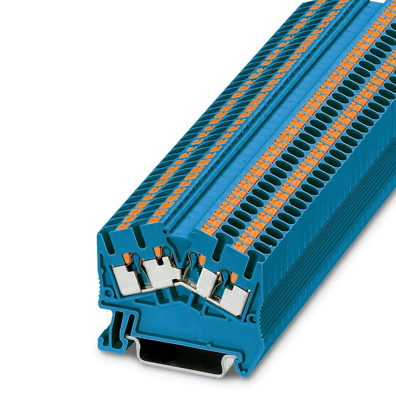Produktfoto 1 von Phoenix Contact PTS 2.5-QUATTRO BU Reihenklemme Einfach Blau, 0.14 → 4mm², 800 V / 24A, Einstecken