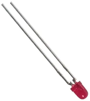 Vishay TLH.44 Durchsteckmontage LED Rot 3 V, 60 °, 2-Pin 3 mm (T-1)