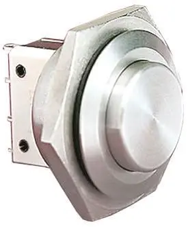 Produktfoto 1 von Bulgin Druckschalter Tastend Panel Ø 25.8 mm, SPST / 5A 250 V ac, IP66