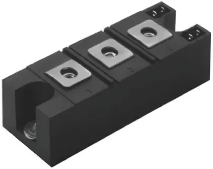 Produktfoto 1 von Vishay Thyristormodul 160 A 1600 V, Gate-Trigger 270 mA 5.1 kA 1.54 V INT-A-pak 7-Pin