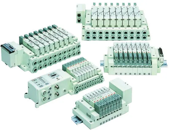 Produktfoto 1 von SMC Serie SS5V Aluminiumlegierung Verteiler 6-Stationen Anschluss G