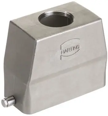 Produktfoto 1 von HARTING Han-INOX Kappe für robusten Stromversorgungsstecker 1 Hebel 1, Anschlusshaube 10B Steckverbinderkappe, IP65