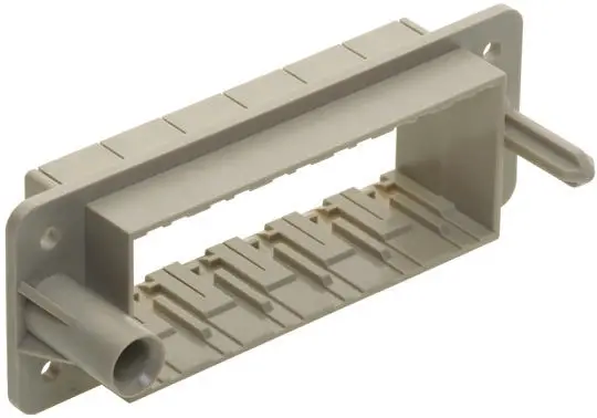 Produktfoto 1 von HARTING HAN Modular Docking-Rahmen für Stromversorgungssteckverbinder in robuster Ausführung, Stecker/Buchse, M4, Oben,
