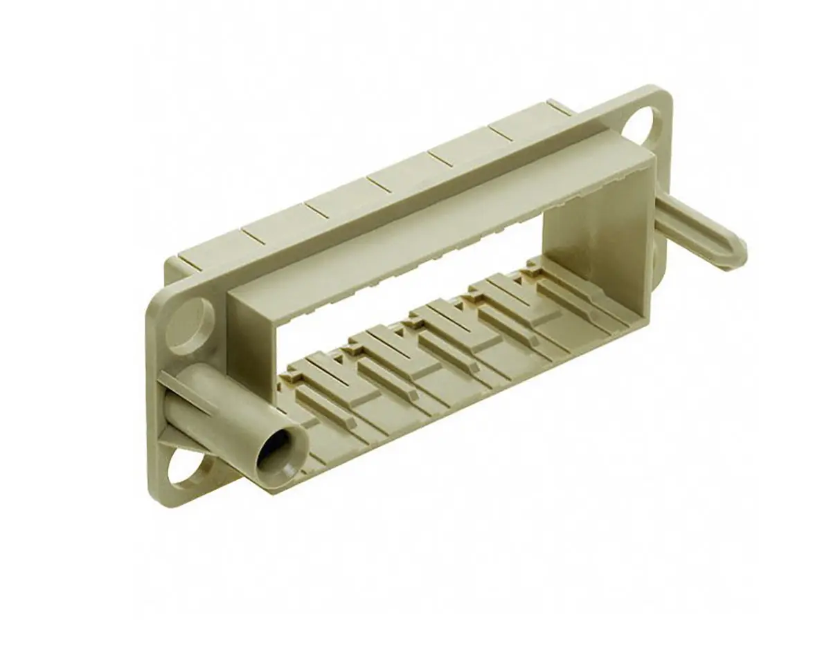 Produktfoto 1 von HARTING HAN Modular Docking-Rahmen für Stromversorgungssteckverbinder in robuster Ausführung, Stecker/Buchse, M4, Oben,