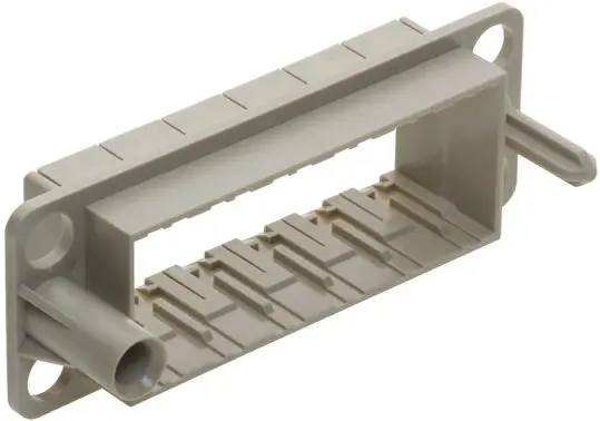 Produktfoto 1 von HARTING HAN Modular Docking-Rahmen für Stromversorgungssteckverbinder in robuster Ausführung, Stecker/Buchse, M4, Oben,