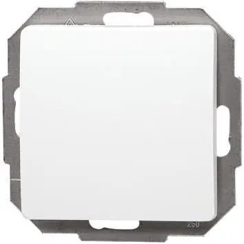 Produktfoto 1 von Kopp Drucktaster Lichtschalter Arktisweiß, Palisander Braun Rosenholz Braun 10A