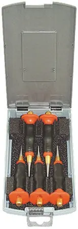 Produktfoto 1 von RS PRO Splintentreiber Satz, Ø 1mm, 5-teilig, Länge 120 mm, Drift
