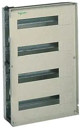 Produktfoto 1 von Schneider Electric PanelSeT Typ Gehäuse-Chassis 3-Einbaustellen 48-Module B. 400 mm H. 500 mm L. 150 mm