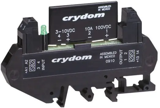 Produktfoto 1 von Sensata Crydom DRA1 CMX Halbleiter-Interfacerelais, 3 A max., DIN-Schienen 20 Vdc min. 200 V dc max. / 28 V dc max. DC