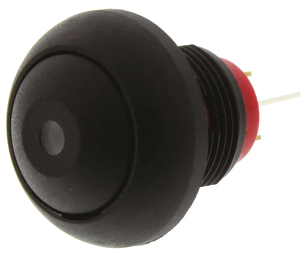 Produktfoto 1 von KNITTER-SWITCH DPWL Miniaturdruckschalter Gelb Beleuchtet Tastend Panel Ø 12.9 mm, SPST / 400 mA 250 V ac, IP40