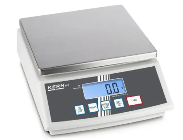 Produktfoto 1 von Kern FCB 12K1 Werkbank Waage Zählfunktion 12kg / Auflösung 1 g, ISO-kalibriert
