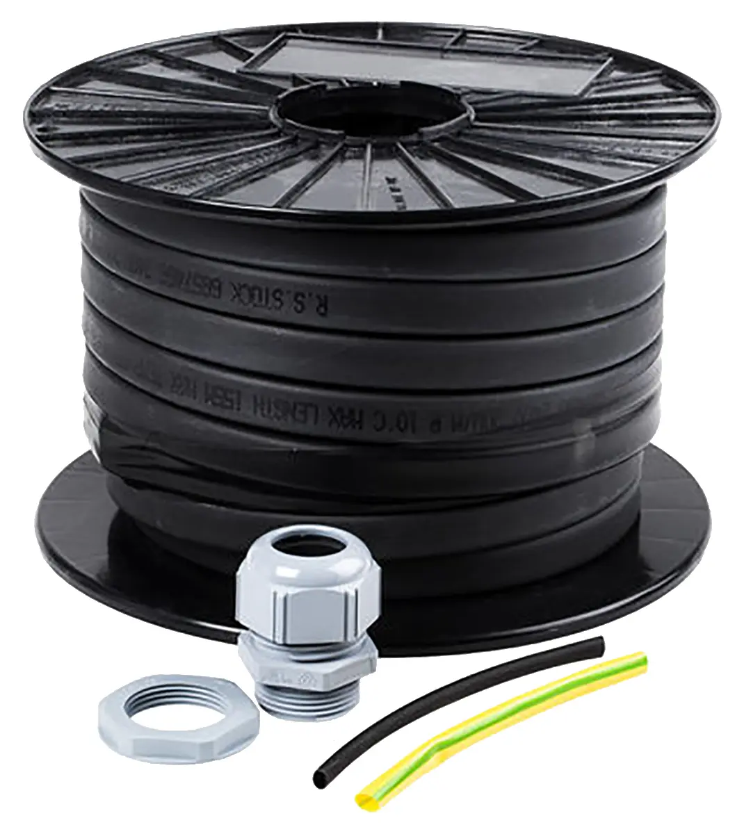 Produktfoto 1 von RS PRO Rohrbegleitheizung Set Selbstregulierend, Selbstregelend 12 W, 100 m, 50 V ac 80 °C
