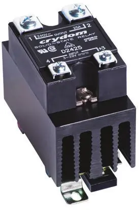Produktfoto 1 von Sensata Crydom HS301DR DIN-Schienen Halbleiterrelais mit Nulldurchgang 280 Vac / 24 A