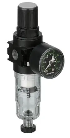 EMERSON – AVENTICS NL1-FRE 5 μm Filterregler Halbautomatik, Anschluss 1/4 in G bis 16 bar