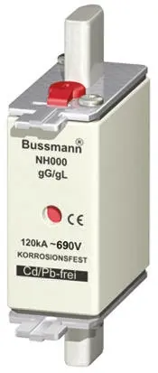 Produktfoto 1 von Eaton Bussmann Sicherungseinsatz NH000, 690V ac / 16A, gG - gL DIN 43620-1, DIN 43620-3, IEC 60269-2