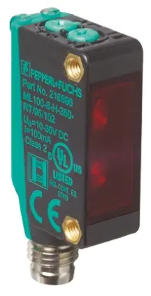 Produktfoto 1 von Pepperl + Fuchs ML100 Kubisch Optischer Sensor, Reflektierend, NPN Ausgang, Steckbar