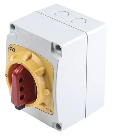Produktfoto 1 von Craig & Derricott SDP Trennschalter 6-polig Basis 20A 59 kW Rot IP65 3-phasig