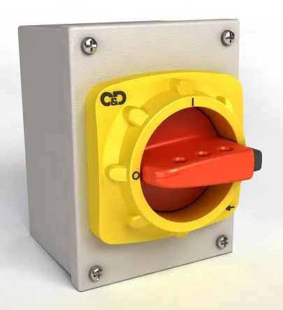 Produktfoto 1 von Craig & Derricott SDMG Trennschalter 6-polig Basis 20A 15 kW Rot IP65 3-phasig