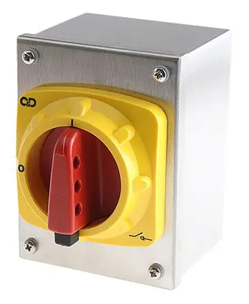 Produktfoto 1 von Craig & Derricott SDS Trennschalter 3-polig Basis 40A 15 kW Rot IP65 3-phasig