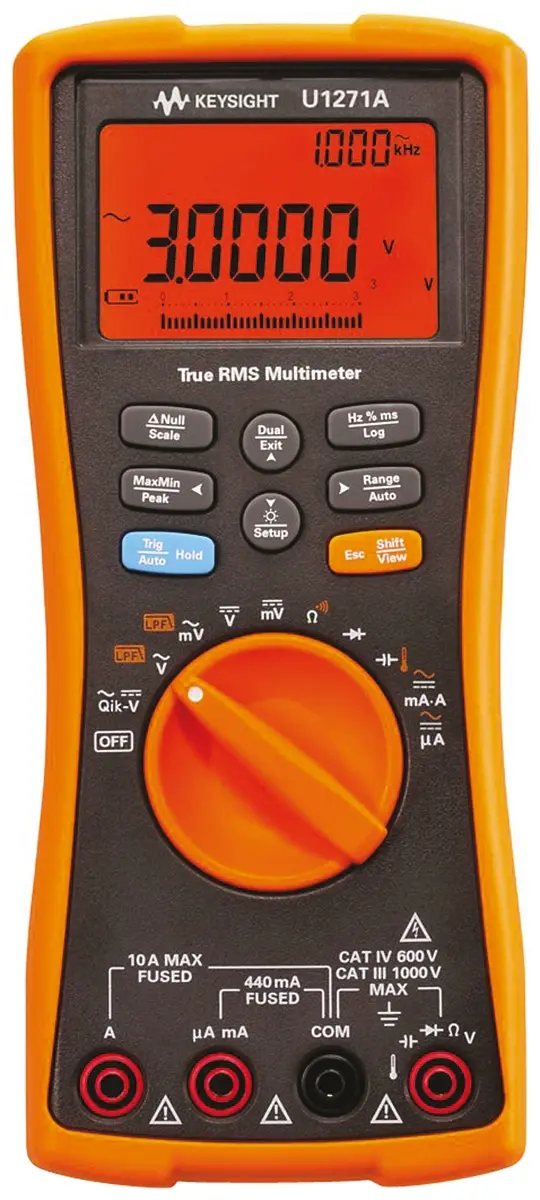 Produktfoto 1 von Keysight Technologies U1271A Tragbar Digital Multimeter Echteffektivwert, CAT III, CAT IV