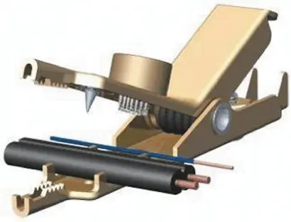 Produktfoto 1 von Mueller Electric Nagelbett-Prüfklemme Silber vernickelt, 66.4 mm