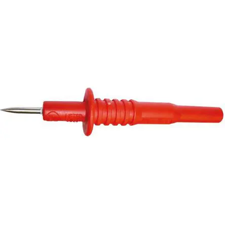 Produktfoto 1 von Mueller Electric Festwert Prüfspitze Rot, Edelstahl Spitze 2 mm, 1 kV 20A