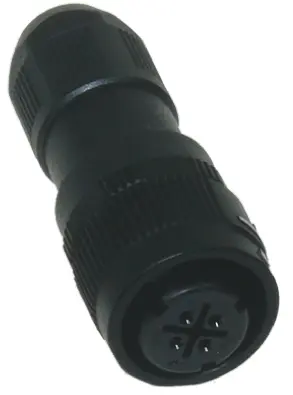 Produktfoto 1 von Hirose HR34B 12 Miniature Rundsteckverbinder Stecker 4-polig Buchse 5A Kabel IP40, IP68
