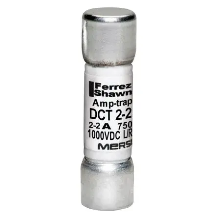 Produktfoto 1 von Mersen USM Patronensicherung Flink / 2A 10 x 38 mm 1kV dc Melamin Schutz