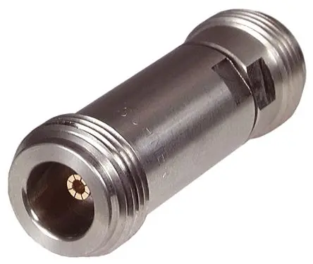 Produktfoto 1 von Huber+Suhner HF Adapter, 50 Ω, Gerade, 18GHz Buchse Buchse, Koaxial Nennspannung