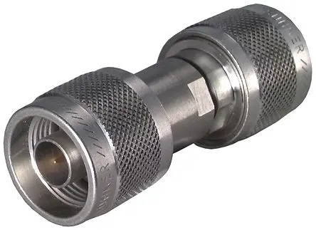 Produktfoto 1 von Huber+Suhner HF Adapter, 50 Ω, Gerade, 18GHz Stecker Stecker, Koaxial Nennspannung