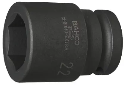 Produktfoto 1 von Bahco 1/2 in, 22 mm Standard-Steckschlüssel Schlag-Steckschlüssel lang Legierungsstahl, 45 mm