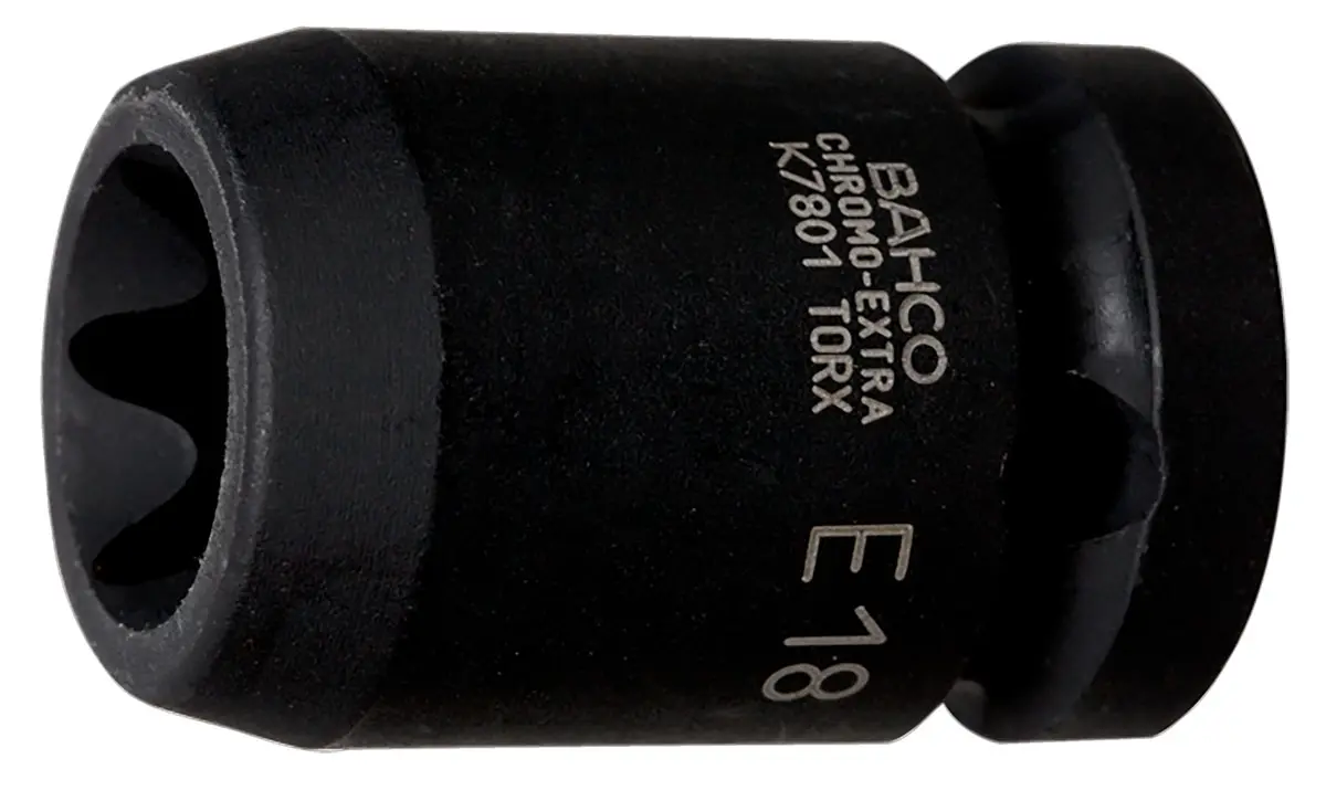 Produktfoto 1 von Bahco 1/2 in, E16 Standard-Steckschlüssel Schlag-Steckschlüssel lang Legierungsstahl, 38 mm
